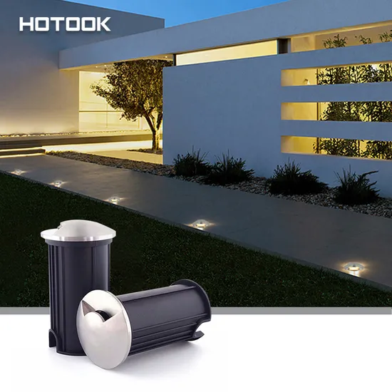 LED Landscape Well Lights Selectable Low Voltage 12V/24V Ground Lighting Waterproof Outdoor Underground Lights for Uplight 