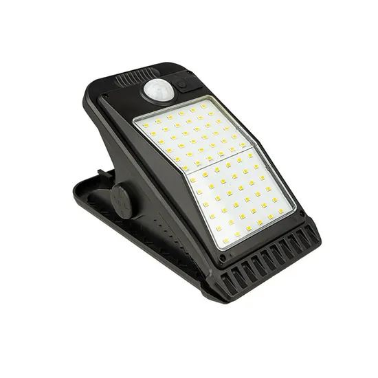 LED Solar Clip Light Camping Outdoor Wall Light Induction Garden Light Outdoors Exterior Wall Yard Fence Porch 