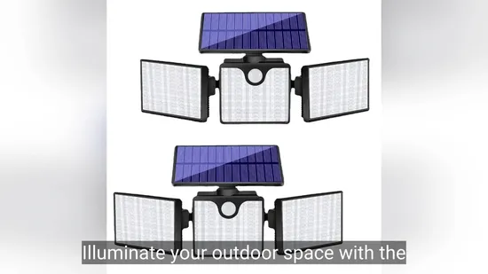 360 Degree Rotating LED Solar Motion Sensor Wall Lights for Outdoor Yard Garage Street 