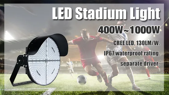 LED Stadium Lighting High Lumen Waterproof IP66 800W LED Sports Flood Light 